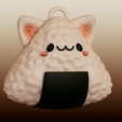 IMG_0631.png Cat Onigiri Earring/Keychain