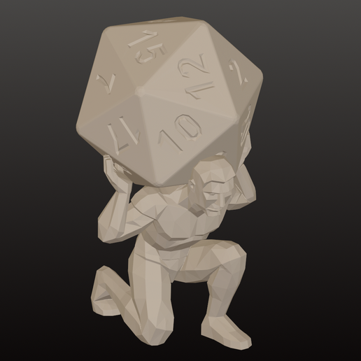 atlas-6-6.png Low-Poly D20 Atlas DnD Figure