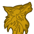 lobo2.png Wolf cookie cutter