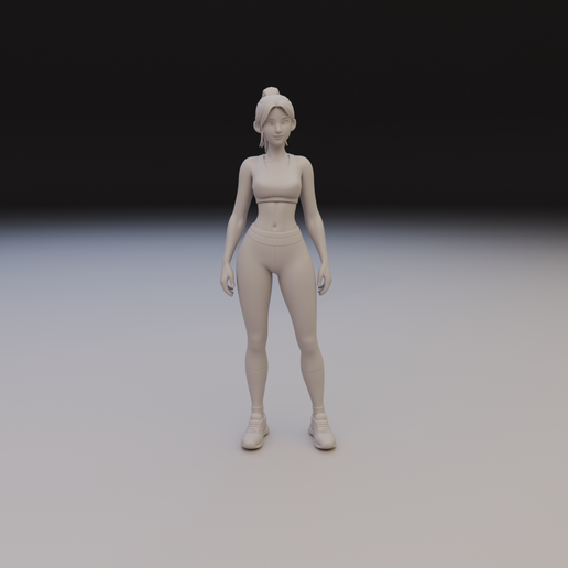 ZSem-titulo.blendCamera_002.png Fitness Woman Statue - Gym Athlete Female Figure