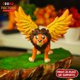 b.jpg CUTE FLEXI LION AND WINGED LION ARTICULATED