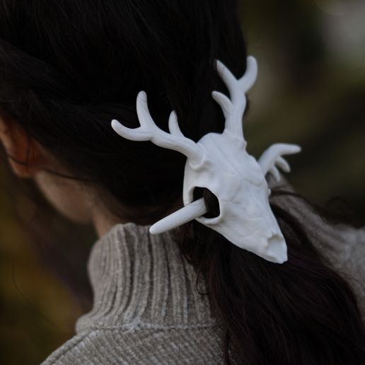 Big-size-2.jpg 🦌Skull Deer Hairpin 💀