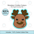 Etsy-Listing-Template-STL.png Reindeer Cookie Cutters | STL File
