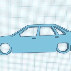 Web-capture_12-11-2023_122544_www.tinkercad.com.jpeg Llavero Silueta Renault 21 Turbo Berlina