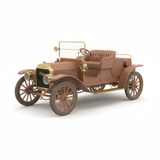 Buick Model B car trophy STL, Japanese sports car STL, wagon STL, car display model, split parts car STL, steampunk car STL, 1930s car STL, tuner car STL, 1:18 car STL, 1:32 car STL, French rally car STL, rally car STL, custom wheels car STL, RC car body