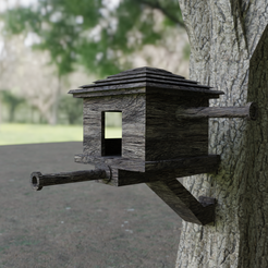 1.png Archivo STL Casa Pajaros Clasica・Design para impresora 3D para descargar