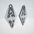 Knipsel.png STL file Skyrim keychain・Model to download and 3D print