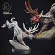 Jakalope.jpg Cryptid & Skin Walkers - 10 Models with stats and illustrations - Pre supported - 32mm scale
