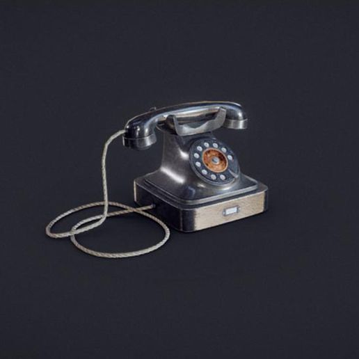 accecories diorama telephone 01 3D model