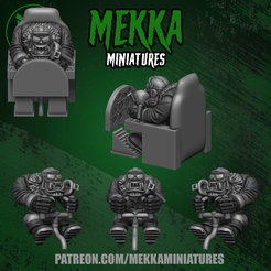 PATREON.COM/MEKKAMINIATURES 3D file Orc Pilot・3D printing template to download