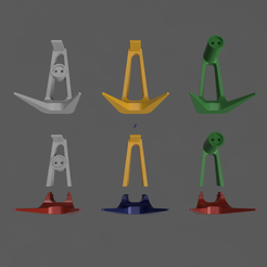 Stand-Render.png STL file Headset/Headphone Stand with Removable Cover V2 (Free in description)・3D printer design to download