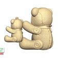 Valentine-Knitting-Bear-and-Pendant-6.jpg Valentine Knitting Bear and Pendant 3D Printable Model