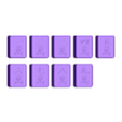 T_Character x4.STL Jogo Mahjong