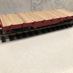 Vagón plano de 32' en galga 1:29