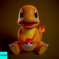 tbrender.jpg STL file Charmander・3D printing model to download