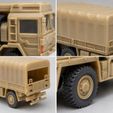 MAN-HX61-Canvas-Cover-6.jpg MAN HX61 Canvas Cover Variant – 1/87 Scale Military Truck 3D Model | HO Scale STL for Resin & FDM Printing