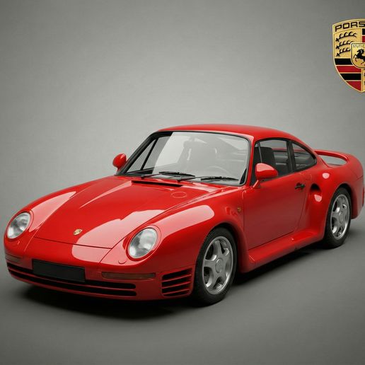 1987 Porsche 959 - Technological Masterpiece - High-Detail 3D Printable