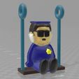 officerswing.jpg South Park officer barbrady swing set / for car rear window mount