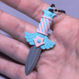 3.png Charm / Keychain - Cute Knife - Squid Game
