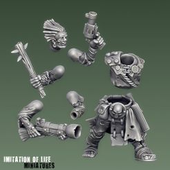 IMITATION OF LIFE 3D-Datei Modularer Mutanten-Baukasten (kostenloses Mini-Muster) kostenlos・Vorlage für 3D-Drucker zum herunterladen