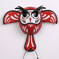 portada.jpg Daruma owl key holder