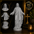 jesusv22.png Jesus Christ V2– STL File for 3D Printing