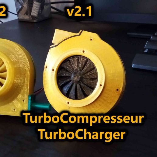 Powerful, low-cost 3D-printed turbocharger.