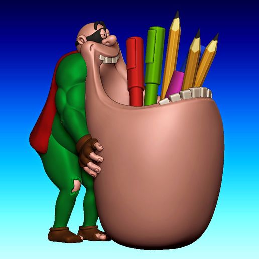 Boogerman pencil holder 3D model