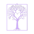 Tree_of_Life_Heart_v2_square_frame_with_hanger.stl Tree of Life