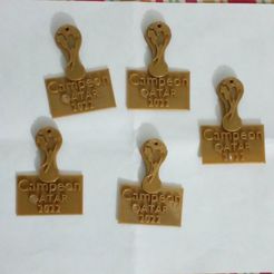 llavero_quatar_2022.jpg STL file qatar 2022 keychain・3D printer model to download