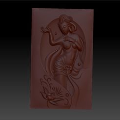 classicalwoman1.jpg Free STL file classical and beautiful woman 3d model of bas-relief for cnc・3D printable design to download
