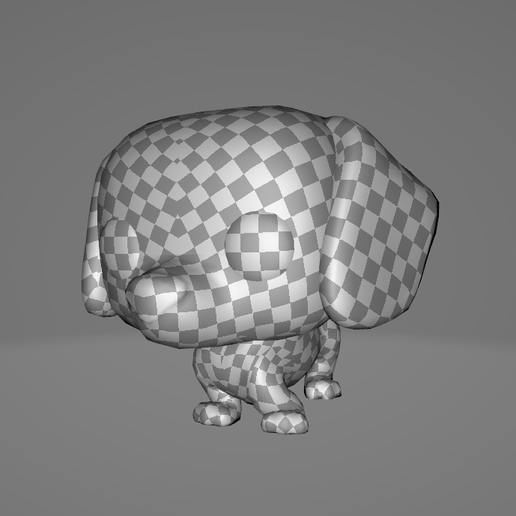 uv.png Stylized Chibi Dachshund Dog - 3D Print Ready