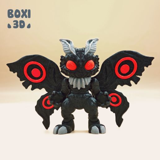 MOTHMAN- FLEXI - ARTICULATED - CUTE-PRINT IN PLACE