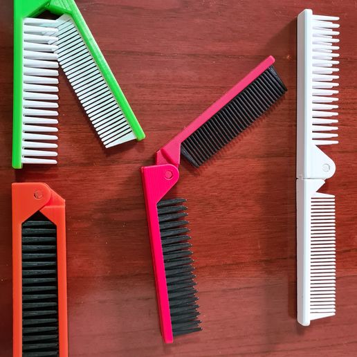 🎁 FOLDING COMB・Free STL File for 3D printing・Cults