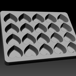 corazonnnnnnna.jpg Archivo STL heart - BATH BOMB CONFETTI MICRO MINI MULTI MOULDS MOLD, SOLID SHAMPOO・Design para impresora 3D para descargar