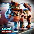 Dan-Sopala-Flexi-Factory-Steampunk-Cat_03.jpg Gato Steampunk de Flexi Factory Print-in-Place