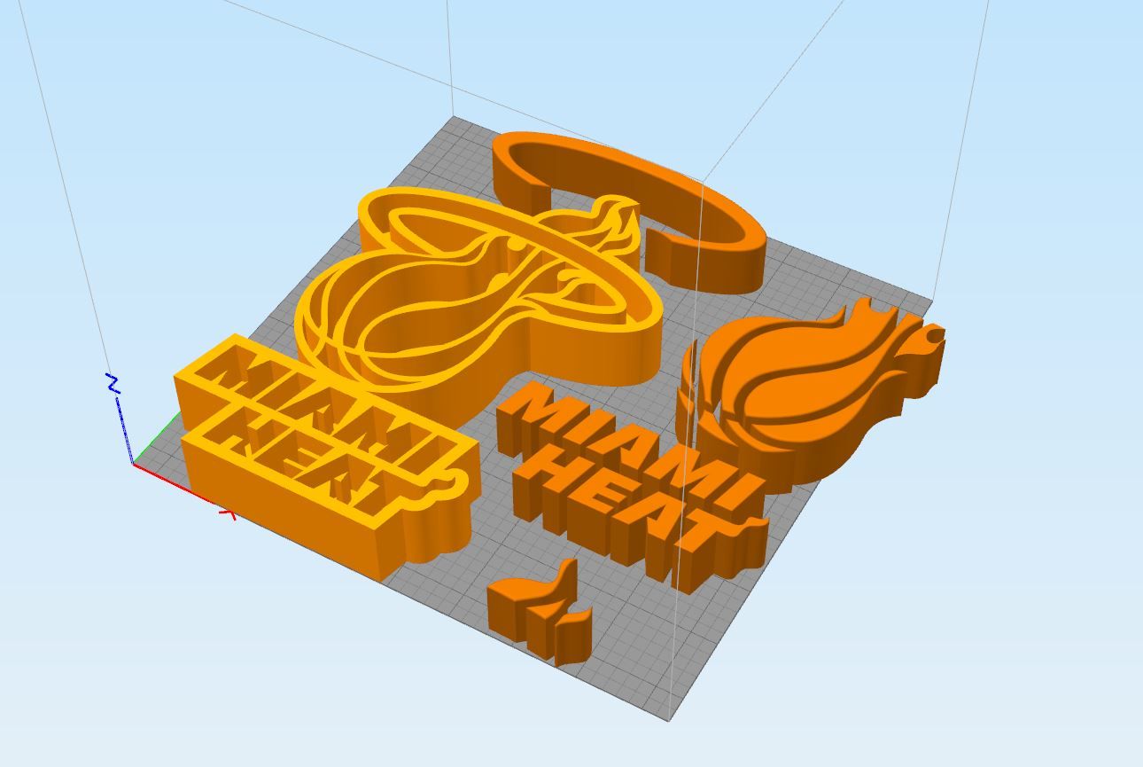 Esempio-di-stampa.jpg STL file Miami Heat Stand Logo NBA・3D printer model to download, Upcrid
