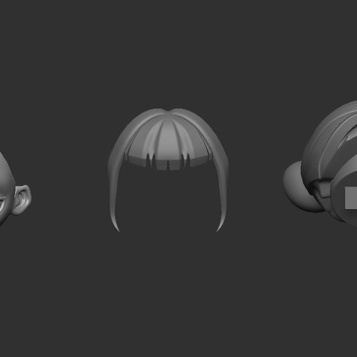 K-Pop Demon Hunters - Keychain Heads(Rumi, Mira, Zoey) - Cults3D