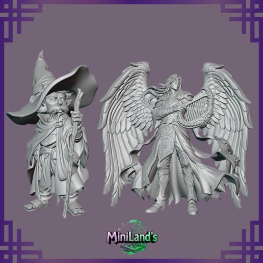 20 RPG Miniatures Pack: 20 Original Characters (Pre-Supported)