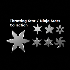 Screenshot-2023-09-28-141222.png Archivo STL Colección Throwing Star / Ninja Stars・Plan imprimible en 3D para descargar
