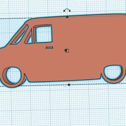 Web-capture_8-9-2023_125137_www.tinkercad.com.jpeg STL-Datei Ford Mk1 Transit Van Classic Britische Silhouette Schlüsselanhänger・3D-druckbares Modell zum Herunterladen