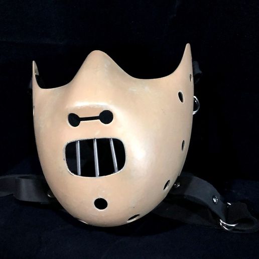 Hannibal Lecter Mask (with strap holes) - 3D model önizlemesi