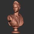 a.jpg Artemis Diana Bust Head Greek Roman Goddess Statue Handmade Sculpture