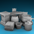 1.png Medieval Castle Diorama - collection of interior pieces