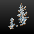 two_firtree-03.png Download OBJ file Two fir trees • Template to 3D print, Skazok