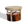 Table-and-4-chairs-4.png MINIATURE ROUND TABLE WITH 4 CHAIRS 1:24 SCALE