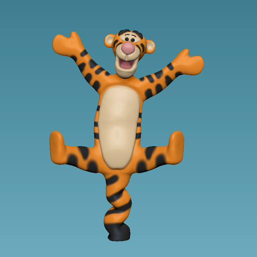 STL-Datei Tigger von Winnie the Pooh 👾 ・3D-druckbare Vorlage zum ..., image size:516x516