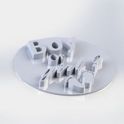boyOrGirl_render.jpg Fichier STL gratuit Gaufreur de cupcakes pour la fête de la révélation du sexe garçon ou fille・Design pour imprimante 3D à télécharger