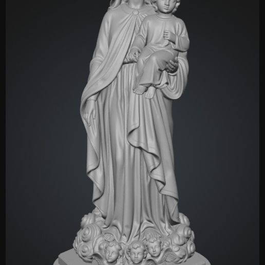 Nuestra Señora de los Navegantes – REMASTERIZACIÓN de Imagen Católica (STL para Impresión 3D)