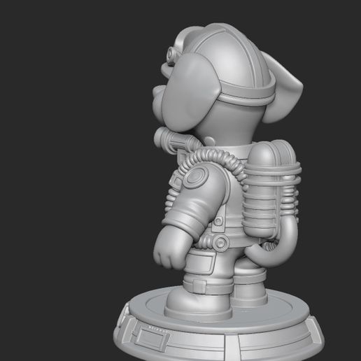 🐕 Dog firefighter・ STL File for 3D printing・Cults